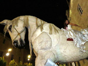 Fires de Girona 2014. Espectacle la bella i les bèsties, a càrrec de Carros de Foc