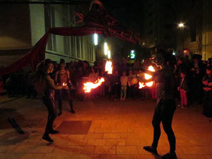 Fires de Girona 2014. Espectacle la bella i les bèsties, a càrrec de Carros de Foc