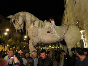 Fires de Girona 2014. Espectacle la bella i les bèsties, a càrrec de Carros de Foc