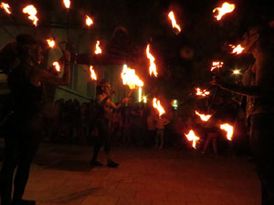 Fires de Girona 2014. Espectacle la bella i les bèsties, a càrrec de Carros de Foc