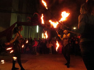 Fires de Girona 2014. Espectacle la bella i les bèsties, a càrrec de Carros de Foc