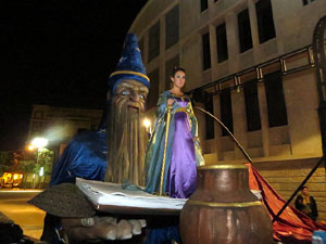 Fires de Girona 2014. Espectacle la bella i les bèsties, a càrrec de Carros de Foc