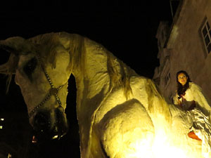 Fires de Girona 2014. Espectacle la bella i les bèsties, a càrrec de Carros de Foc