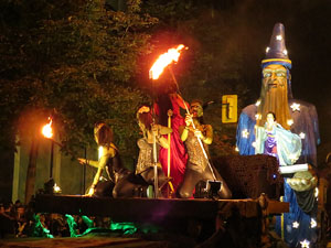 Fires de Girona 2014. Espectacle la bella i les bèsties, a càrrec de Carros de Foc