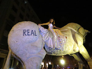 Fires de Girona 2014. Espectacle la bella i les bèsties, a càrrec de Carros de Foc