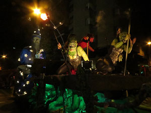 Fires de Girona 2014. Espectacle la bella i les bèsties, a càrrec de Carros de Foc