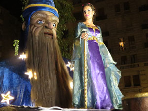 Fires de Girona 2014. Espectacle la bella i les bèsties, a càrrec de Carros de Foc