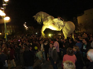 Fires de Girona 2014. Espectacle la bella i les bèsties, a càrrec de Carros de Foc