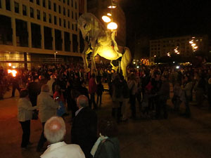 Fires de Girona 2014. Espectacle la bella i les bèsties, a càrrec de Carros de Foc
