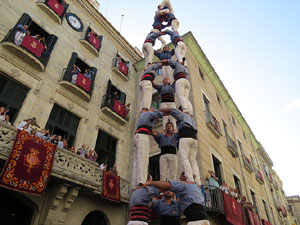 Fires de Girona 2014. Diada castellera amb Marrecs de Salt, Minyons de Terrassa i Capgrossos de Matar&oacute;
