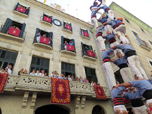 Fires de Girona 2014. Diada castellera amb Marrecs de Salt, Minyons de Terrassa i Capgrossos de Matar&oacute;
