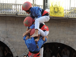 Fires de Girona 2014. Diada castellera amb Marrecs de Salt, Minyons de Terrassa i Capgrossos de Matar&oacute;