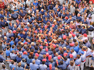Fires de Girona 2014. Diada castellera amb Marrecs de Salt, Minyons de Terrassa i Capgrossos de Matar&oacute;