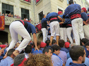 Fires de Girona 2014. Diada castellera amb Marrecs de Salt, Minyons de Terrassa i Capgrossos de Matar&oacute;