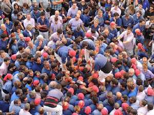 Fires de Girona 2014. Diada castellera amb Marrecs de Salt, Minyons de Terrassa i Capgrossos de Matar&oacute;