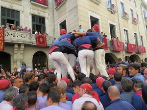 Fires de Girona 2014. Diada castellera amb Marrecs de Salt, Minyons de Terrassa i Capgrossos de Matar&oacute;