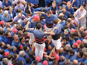 Fires de Girona 2014. Diada castellera amb Marrecs de Salt, Minyons de Terrassa i Capgrossos de Matar&oacute;