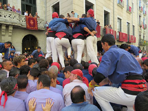 Fires de Girona 2014. Diada castellera amb Marrecs de Salt, Minyons de Terrassa i Capgrossos de Matar&oacute;