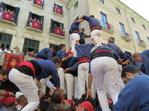 Fires de Girona 2014. Diada castellera amb Marrecs de Salt, Minyons de Terrassa i Capgrossos de Matar&oacute;