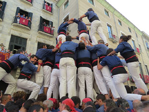 Fires de Girona 2014. Diada castellera amb Marrecs de Salt, Minyons de Terrassa i Capgrossos de Matar&oacute;