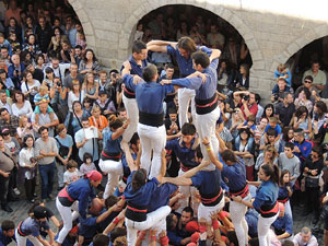 Fires de Girona 2014. Diada castellera amb Marrecs de Salt, Minyons de Terrassa i Capgrossos de Matar&oacute;