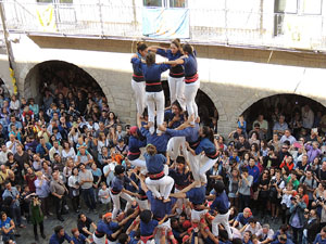Fires de Girona 2014. Diada castellera amb Marrecs de Salt, Minyons de Terrassa i Capgrossos de Matar&oacute;