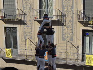 Fires de Girona 2014. Diada castellera amb Marrecs de Salt, Minyons de Terrassa i Capgrossos de Matar&oacute;