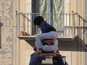 Fires de Girona 2014. Diada castellera amb Marrecs de Salt, Minyons de Terrassa i Capgrossos de Matar&oacute;