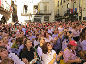 Fires de Girona 2014. Diada castellera amb Marrecs de Salt, Minyons de Terrassa i Capgrossos de Matar&oacute;