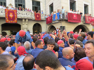 Fires de Girona 2014. Diada castellera amb Marrecs de Salt, Minyons de Terrassa i Capgrossos de Matar&oacute;