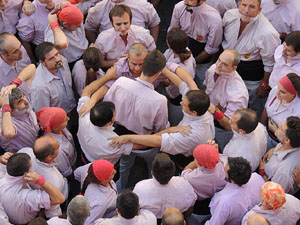 Fires de Girona 2014. Diada castellera amb Marrecs de Salt, Minyons de Terrassa i Capgrossos de Matar&oacute;