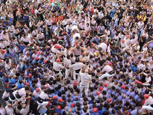 Fires de Girona 2014. Diada castellera amb Marrecs de Salt, Minyons de Terrassa i Capgrossos de Matar&oacute;