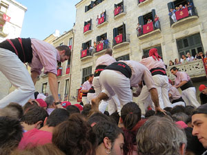 Fires de Girona 2014. Diada castellera amb Marrecs de Salt, Minyons de Terrassa i Capgrossos de Matar&oacute;