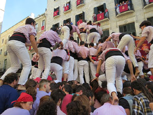 Fires de Girona 2014. Diada castellera amb Marrecs de Salt, Minyons de Terrassa i Capgrossos de Matar&oacute;
