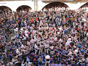 Fires de Girona 2014. Diada castellera amb Marrecs de Salt, Minyons de Terrassa i Capgrossos de Matar&oacute;