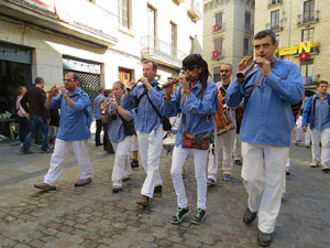 Fires de Girona 2014. Diada castellera amb Marrecs de Salt, Minyons de Terrassa i Capgrossos de Matar&oacute;