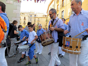 Fires de Girona 2014. Diada castellera amb Marrecs de Salt, Minyons de Terrassa i Capgrossos de Matar&oacute;