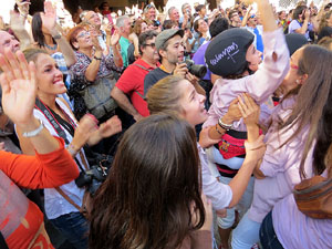 Fires de Girona 2014. Diada castellera amb Marrecs de Salt, Minyons de Terrassa i Capgrossos de Matar&oacute;