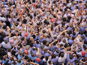 Fires de Girona 2014. Diada castellera amb Marrecs de Salt, Minyons de Terrassa i Capgrossos de Matar&oacute;