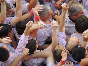 Fires de Girona 2014. Diada castellera amb Marrecs de Salt, Minyons de Terrassa i Capgrossos de Matar&oacute;