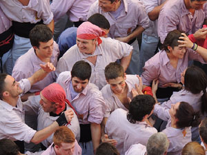 Fires de Girona 2014. Diada castellera amb Marrecs de Salt, Minyons de Terrassa i Capgrossos de Matar&oacute;