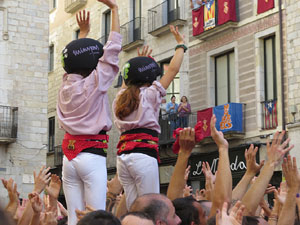 Fires de Girona 2014. Diada castellera amb Marrecs de Salt, Minyons de Terrassa i Capgrossos de Matar&oacute;