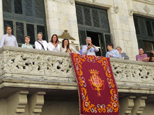 Fires de Girona 2014. Diada castellera amb Marrecs de Salt, Minyons de Terrassa i Capgrossos de Matar&oacute;