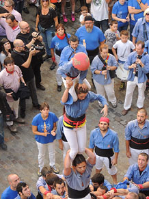 Fires de Girona 2014. Diada castellera amb Marrecs de Salt, Minyons de Terrassa i Capgrossos de Matar&oacute;
