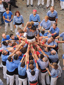 Fires de Girona 2014. Diada castellera amb Marrecs de Salt, Minyons de Terrassa i Capgrossos de Matar&oacute;