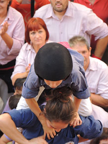 Fires de Girona 2014. Diada castellera amb Marrecs de Salt, Minyons de Terrassa i Capgrossos de Matar&oacute;