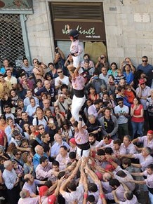 Fires de Girona 2014. Diada castellera amb Marrecs de Salt, Minyons de Terrassa i Capgrossos de Matar&oacute;