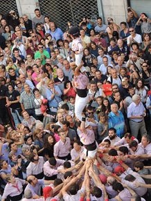 Fires de Girona 2014. Diada castellera amb Marrecs de Salt, Minyons de Terrassa i Capgrossos de Matar&oacute;