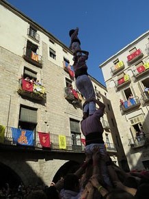 Fires de Girona 2014. Diada castellera amb Marrecs de Salt, Minyons de Terrassa i Capgrossos de Matar&oacute;