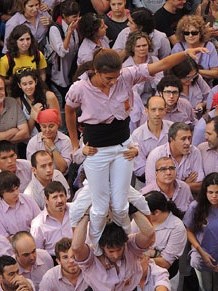 Fires de Girona 2014. Diada castellera amb Marrecs de Salt, Minyons de Terrassa i Capgrossos de Matar&oacute;